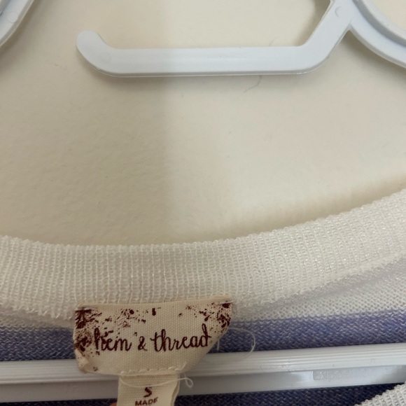 Hem & Thread Purple and Green Long Sleeve Tee - Picture 2 of 4